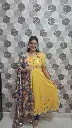 Multi-color flowers Anarkali set